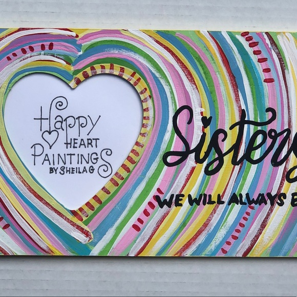 Big Little Sister Painted Frame gift - Picture 3 of 5